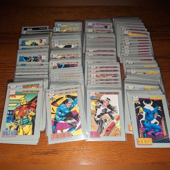 DC Comics Other - 1991 DC Comics Cosmic Trading Cards Complete Set 180 Cards Lot Impel Superman